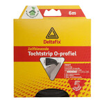 Deltafix Tochtstrip O-Profiel Epdm 6 M 9 mm Zwart