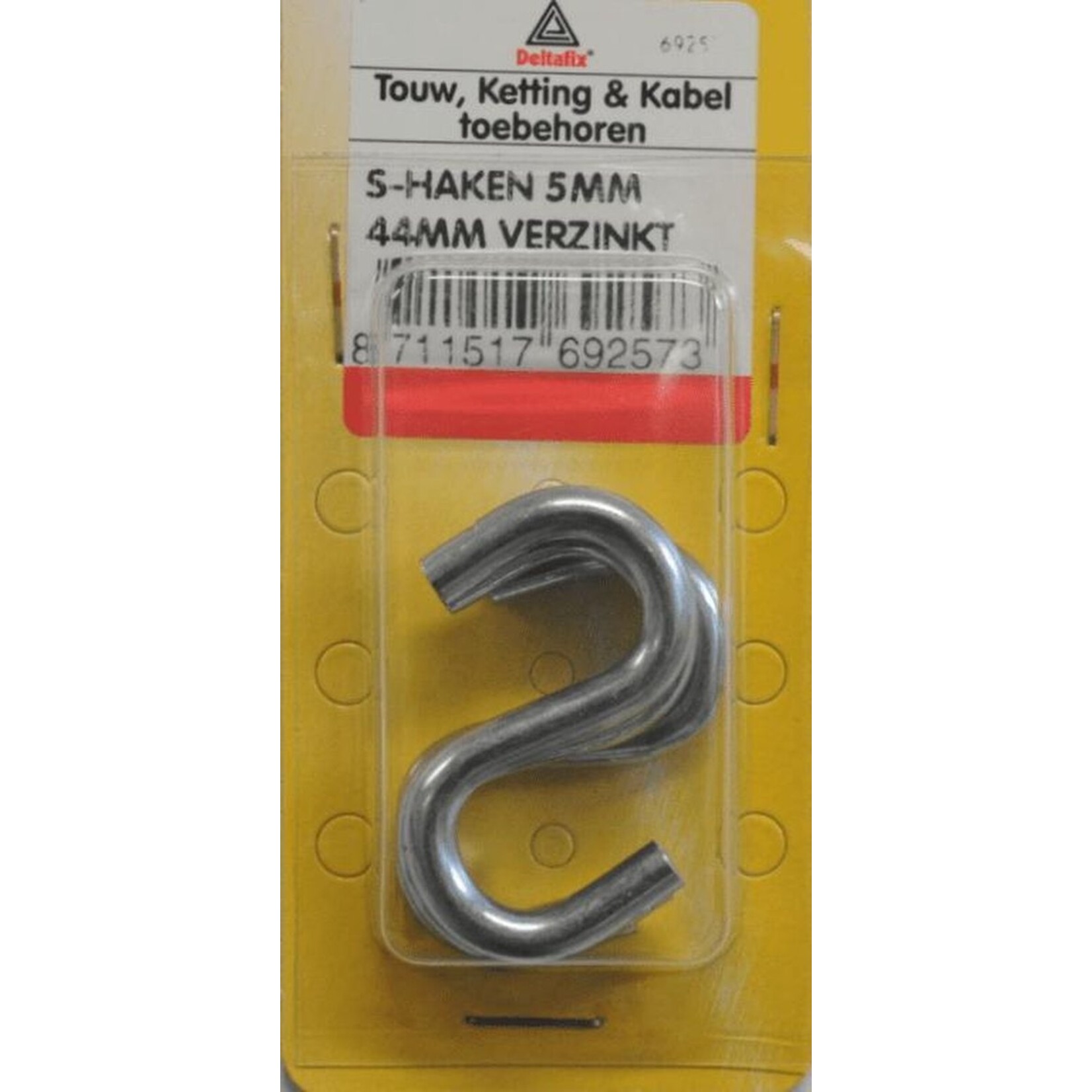Deltafix S-Haken 6x51mm verzinkt