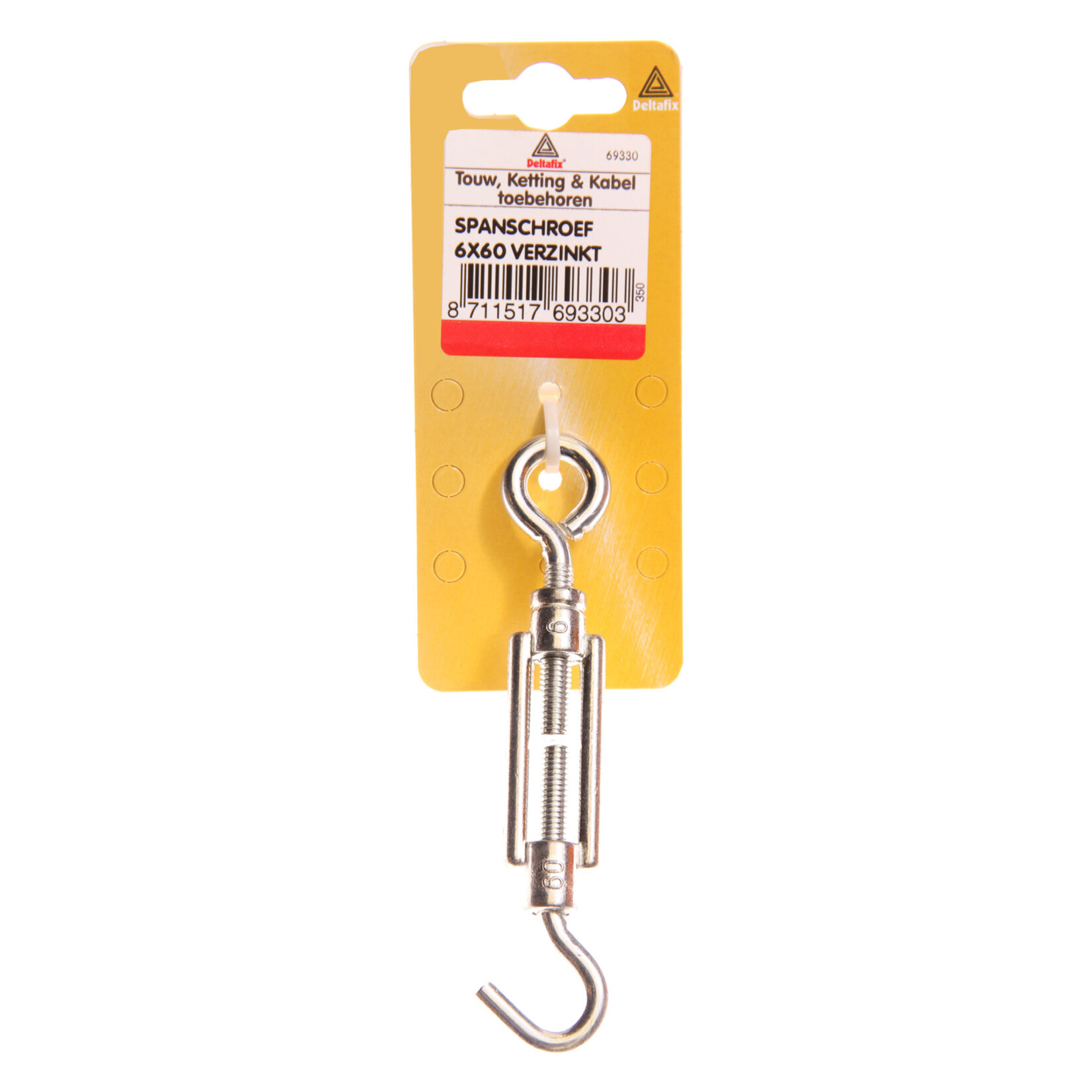 Deltafix Spanschroef 10x80mm verzinkt