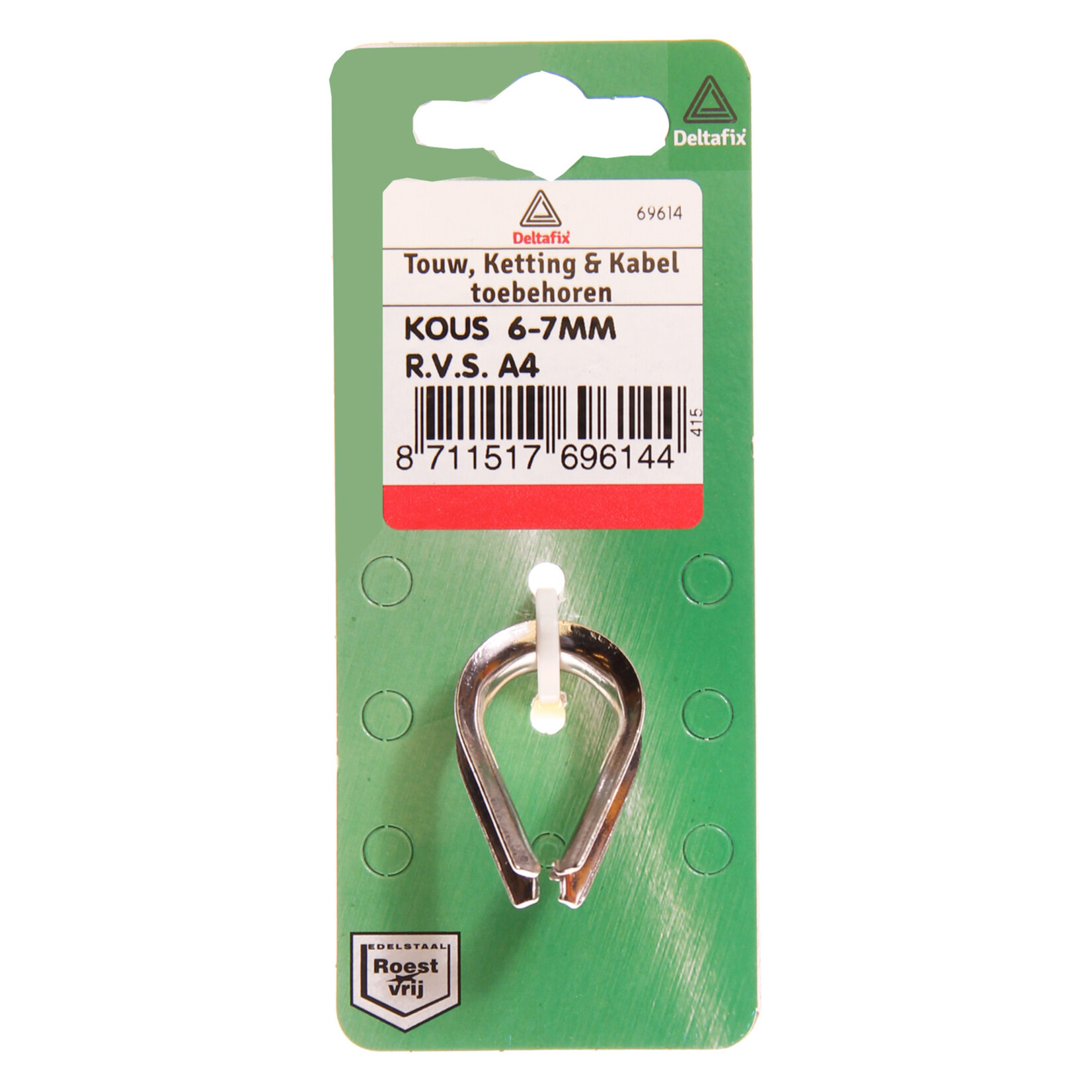 Deltafix Kous 8-9mm RVS