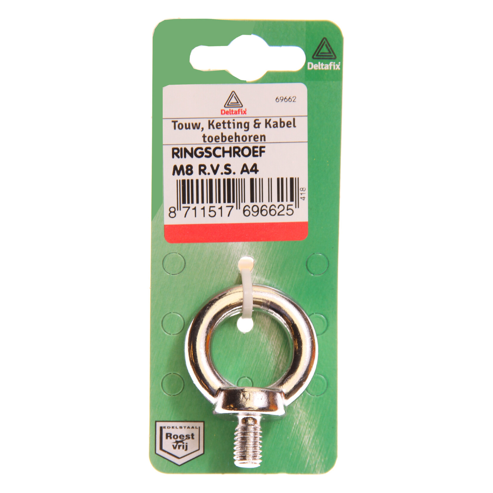 Deltafix Ringschroef M6 RVS