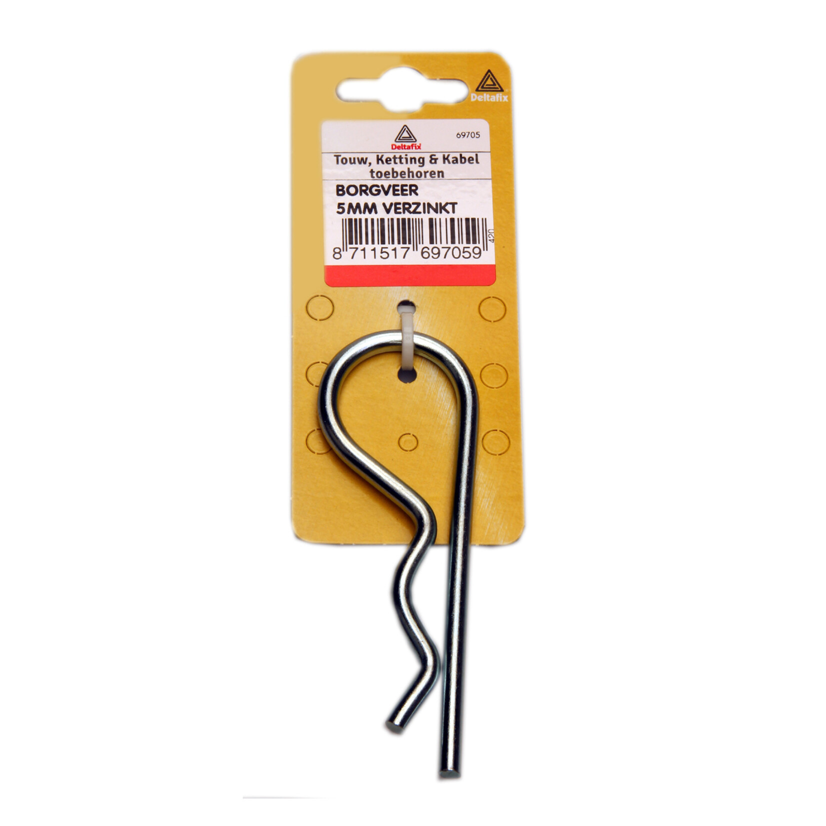 Deltafix Borgveer verzinkt 4mm