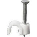 Plieger Kabelclips wit 4mm rond (25 stuks)