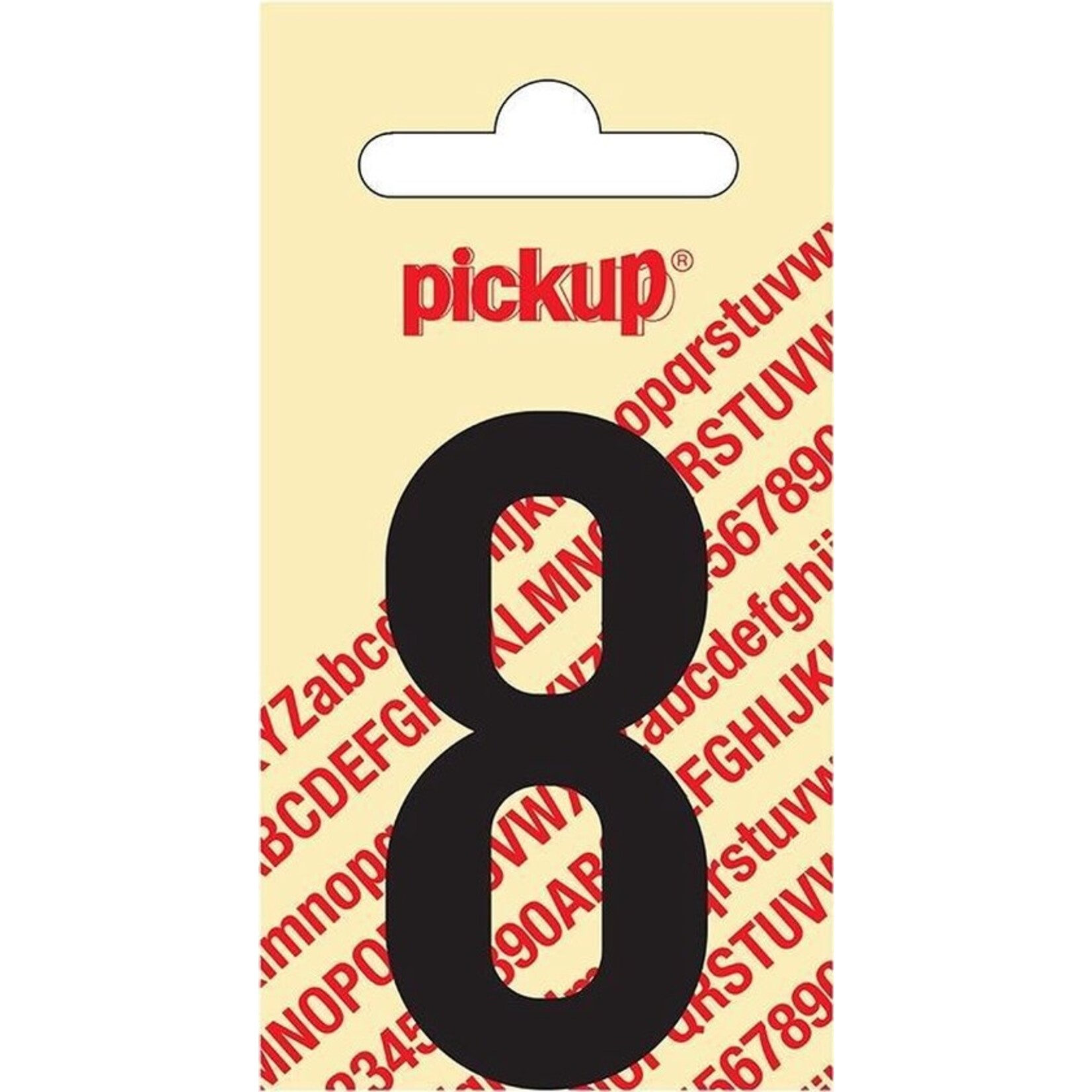 Pickup Pickup cijfer 8 nobel zwart 60mm