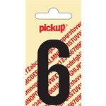 Pickup Pickup cijfer 6 nobel zwart 60mm