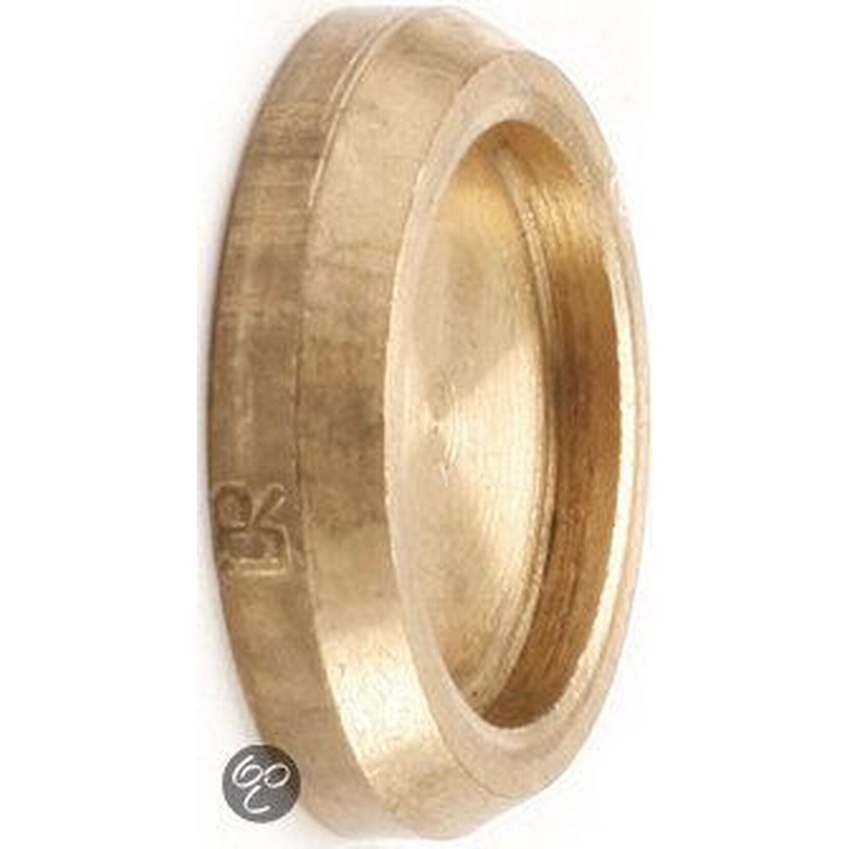 Plieger Knel afsluitplaat 22mm Messing 2 stuks