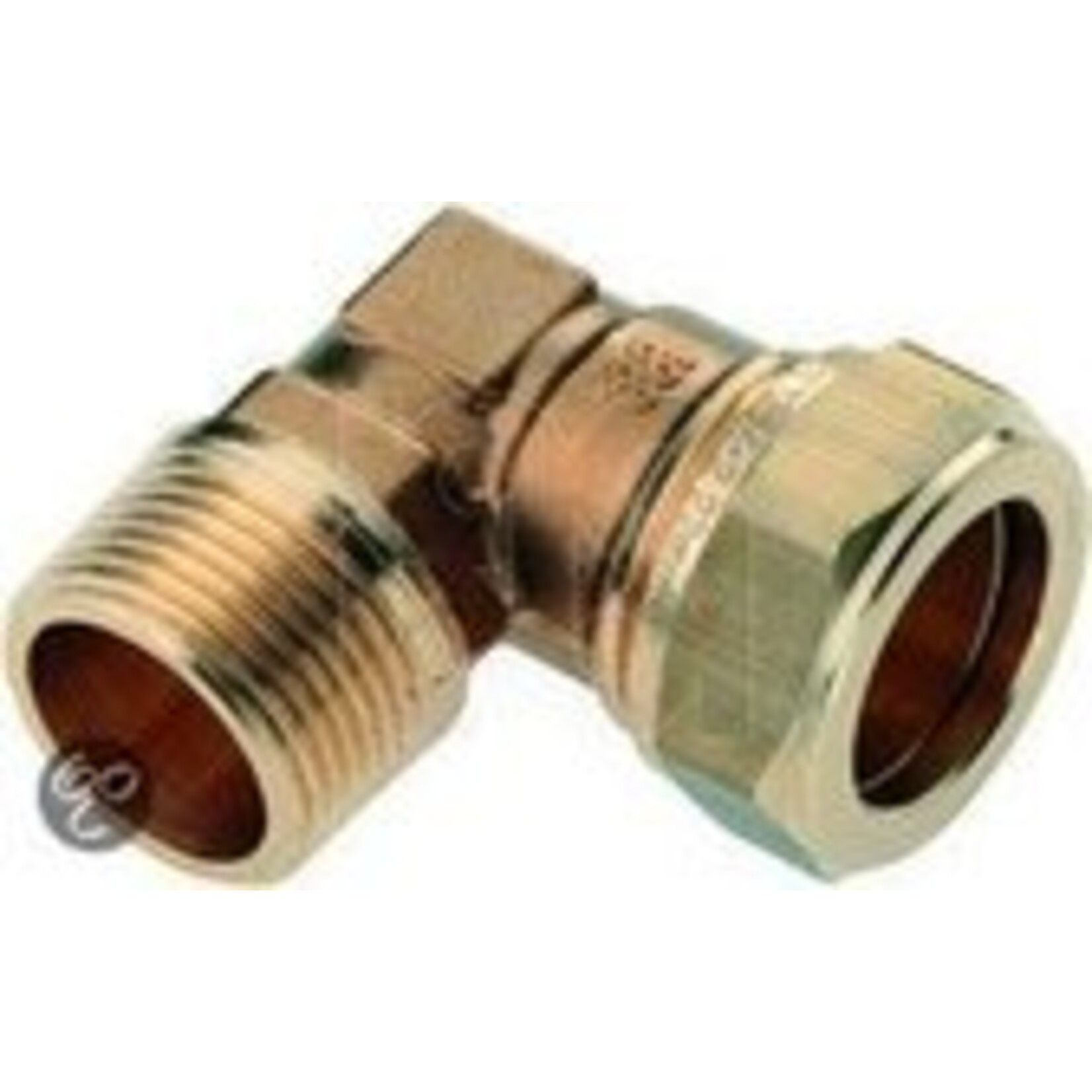 Plieger MKnel‚ Knie‚ 3/8 bux 12mm Messing conisch