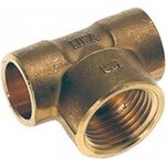 Plieger Soldeer t-stuk 12x1/4"x12mm, messing