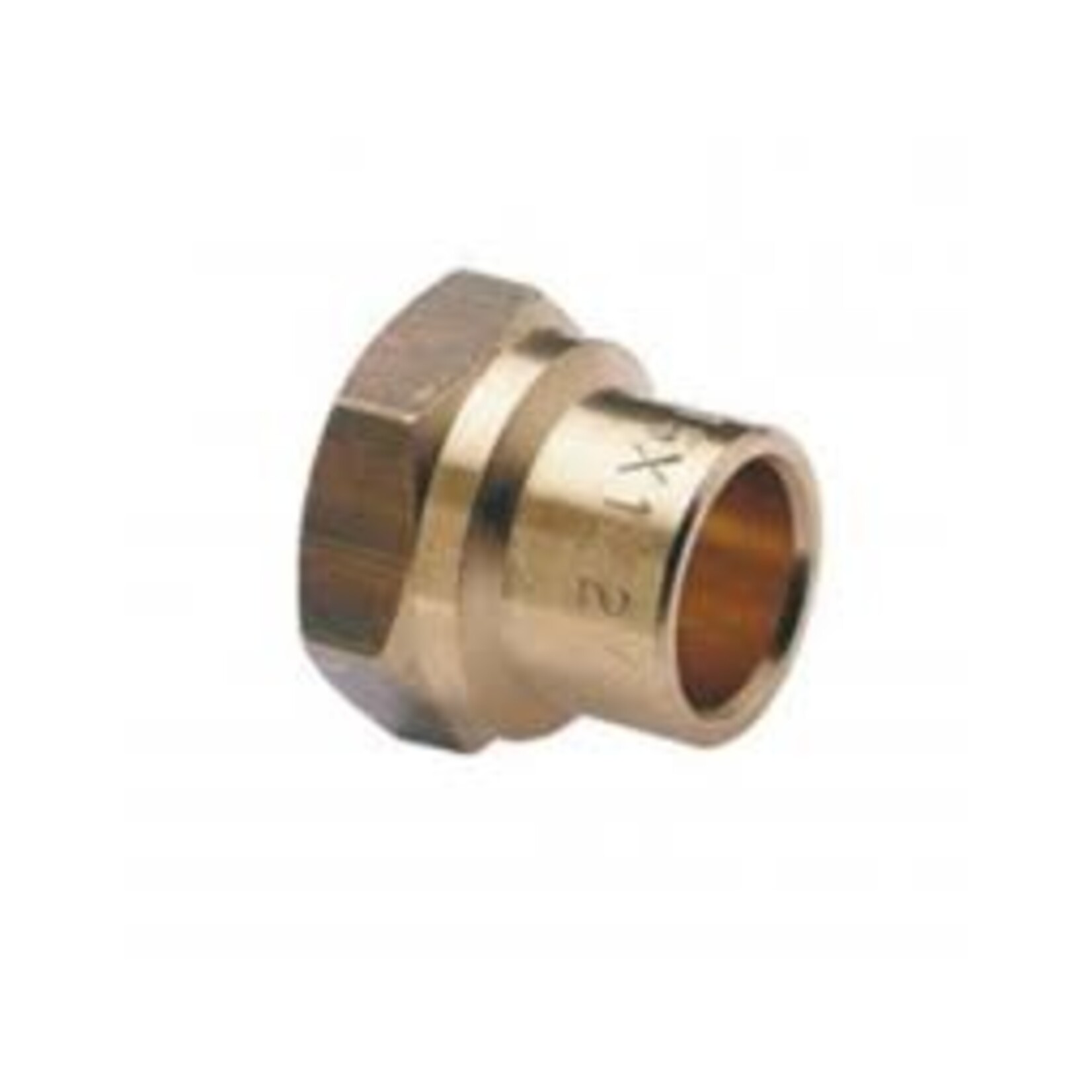 Plieger Schroefbus 1/2x15mm, messing lange draad