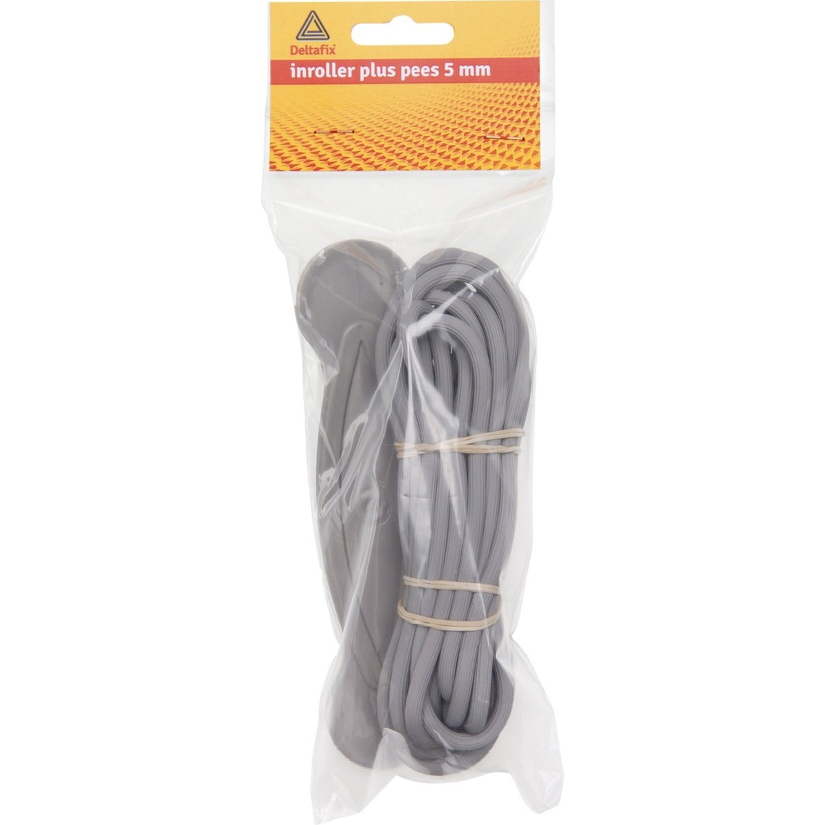 Pees met inroller grijs 6.40m x 5 mm 1 stuk