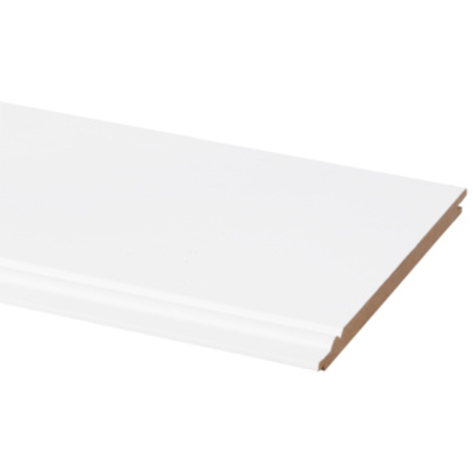 Cando Wand-en plafondpaneel MDF kraal wit gegrond 8x135 mm 260 cm 5 stuks