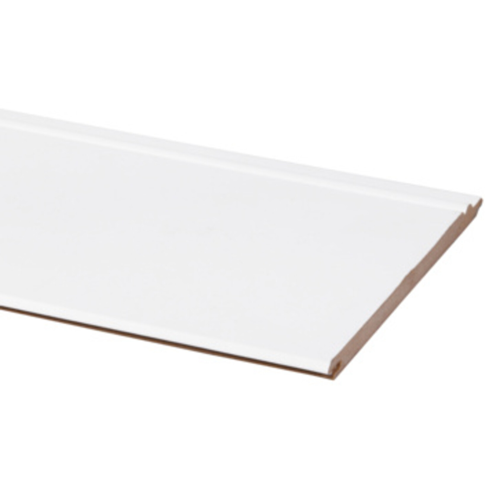 Cando Wand-en plafondpaneel MDF kraal wit gegrond 8x135 mm 260 cm 5 stuks