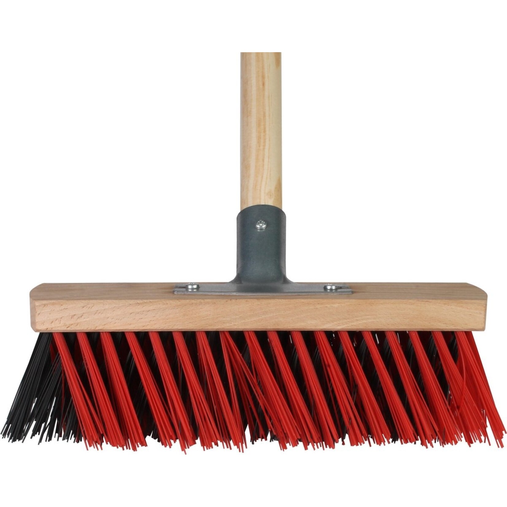 Talen Tools  X-bezem - Kunststof - 30 cm - Rood/zwart - Steel 140 cm - Compleet