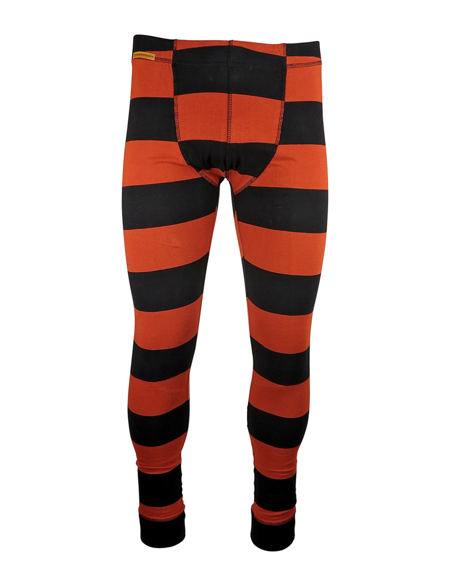 Long John striped pant black/orange