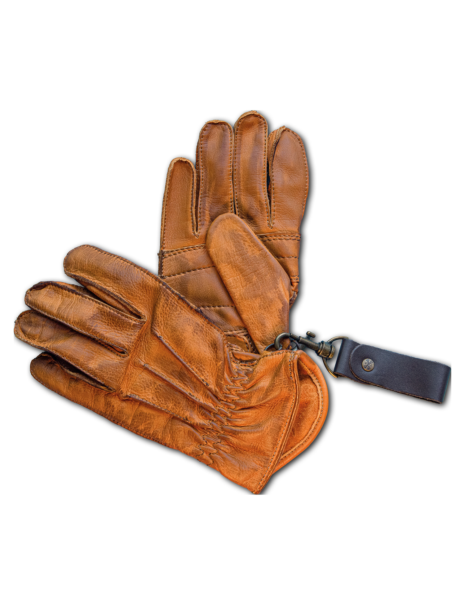 13 and a half Lowlander gloves cognac - Roeg BV