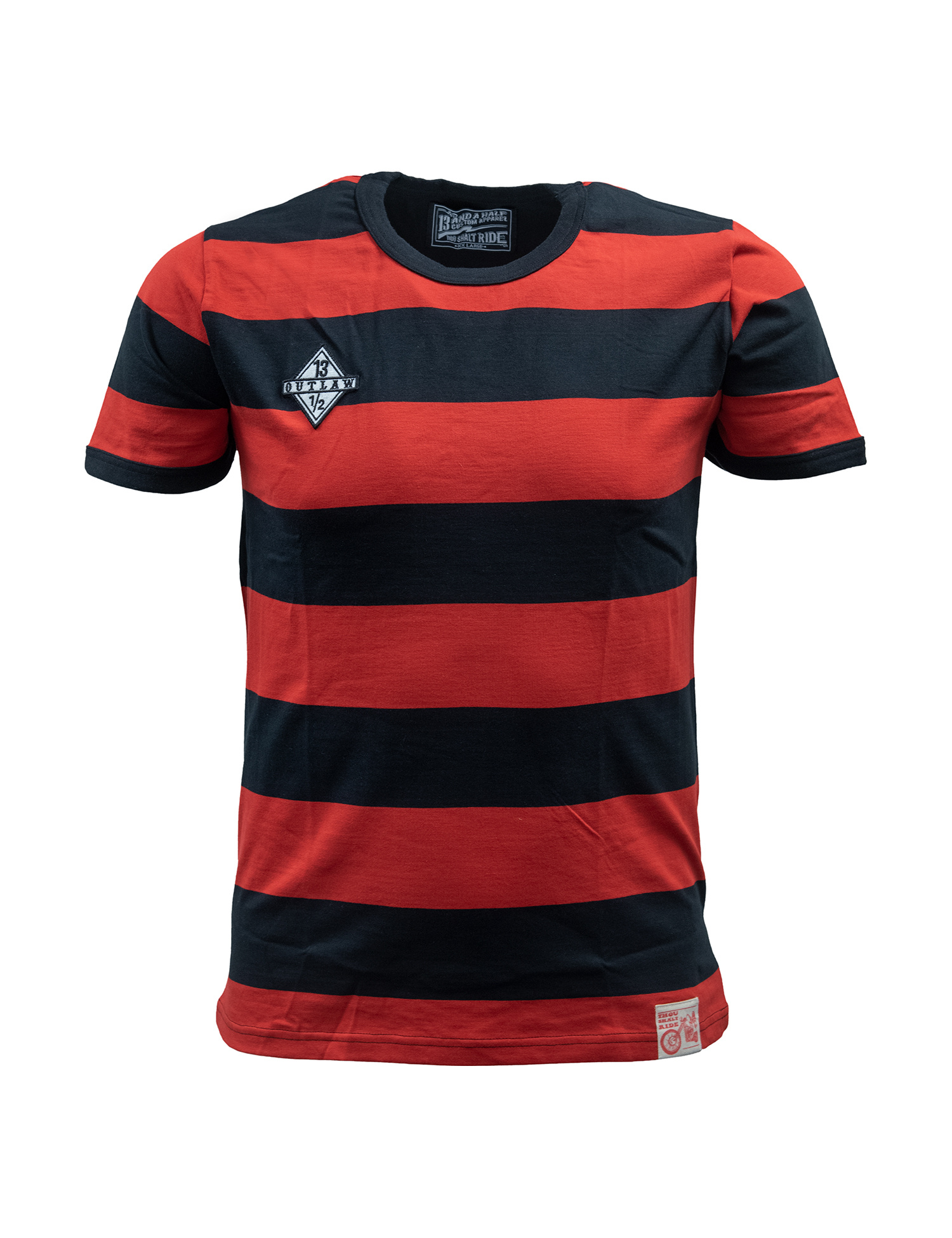 シャツ OUTLAW HALF T BLACK 13 and a half Outlaw t-shirt black/red - Roeg BV