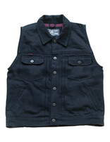 13 and a half Rain Splitter denim vest black