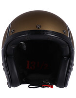 13 and a half Skull bucket helmet flames matte gold