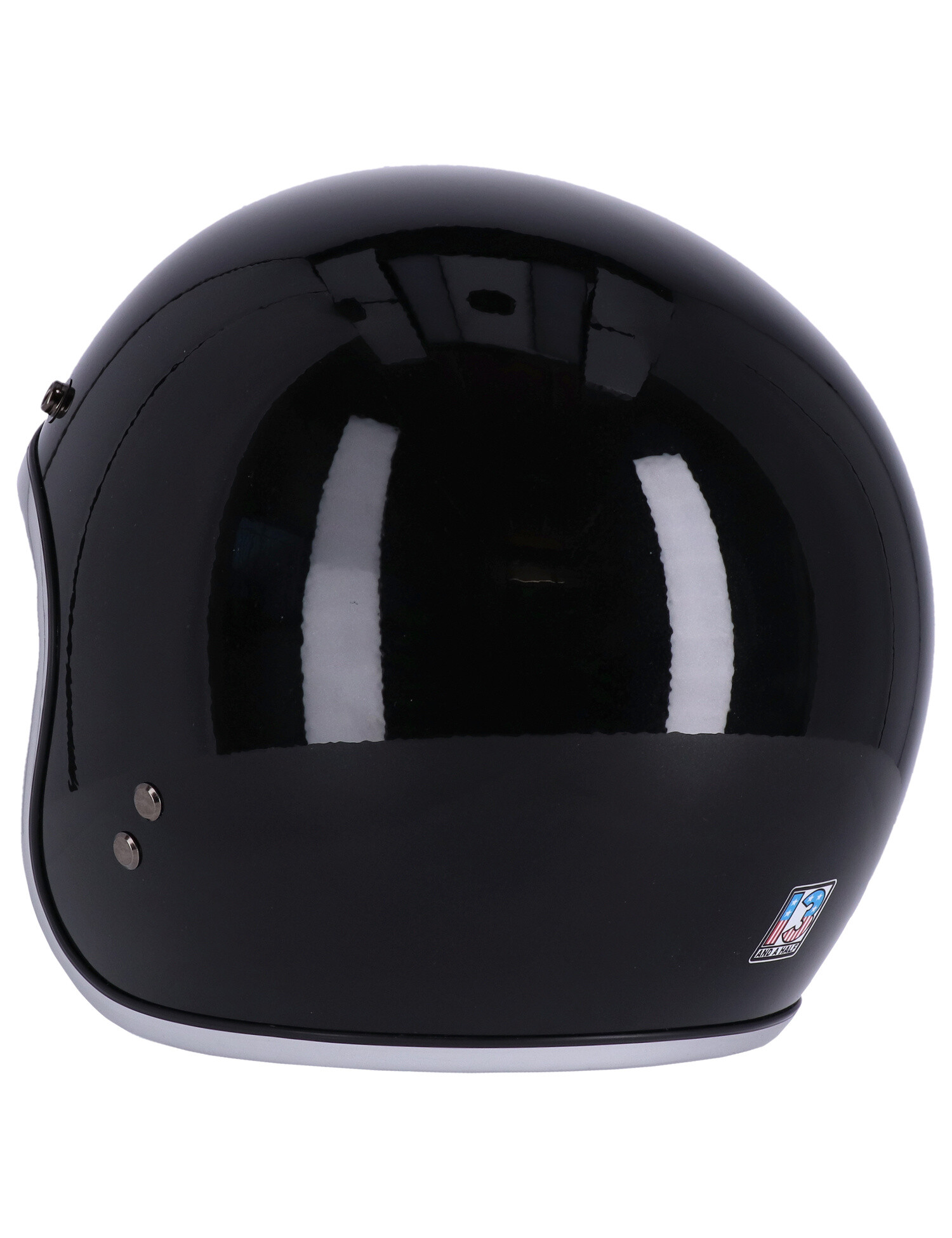 13 and a half Skull bucket helmet black