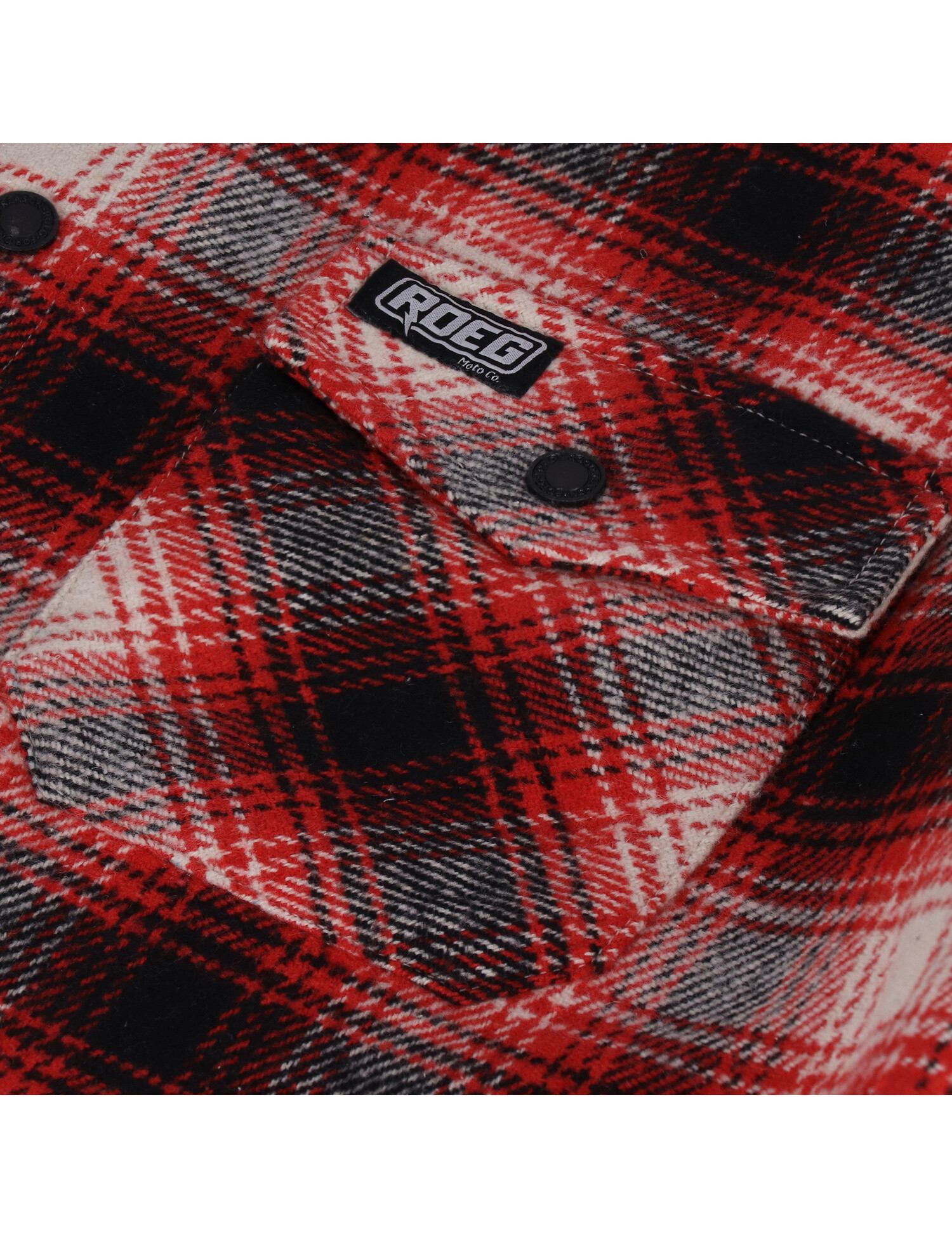 Roeg Blaze flannel shirt red
