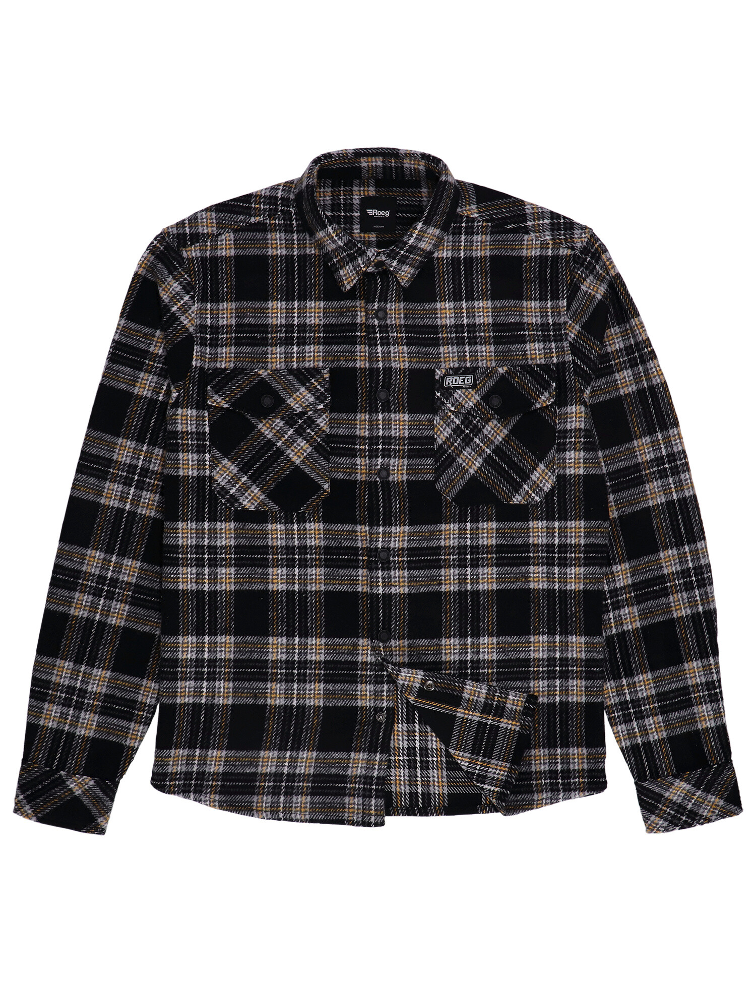 Roeg Blaze flannel shirt grey