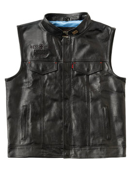 13 and a half WCC x 13 1/2 Dominator leather riding vest