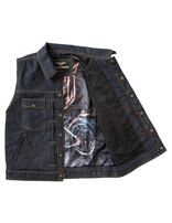 13 and a half WCC x 13 1/2 Dominator RAW denim riding vest