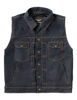 13 and a half WCC x 13 1/2 Dominator RAW denim riding vest