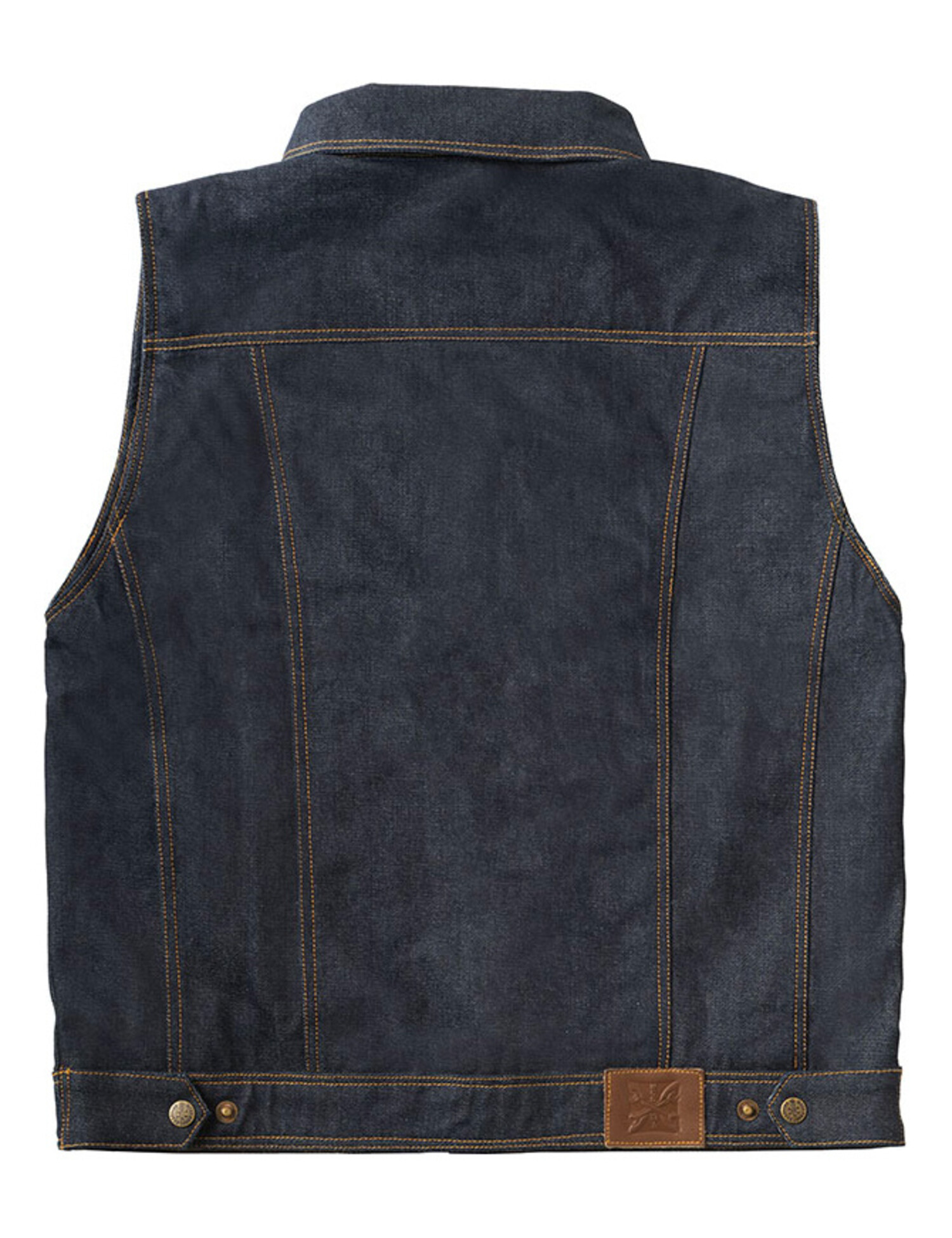 13 and a half WCC x 13 1/2 Dominator RAW denim riding vest