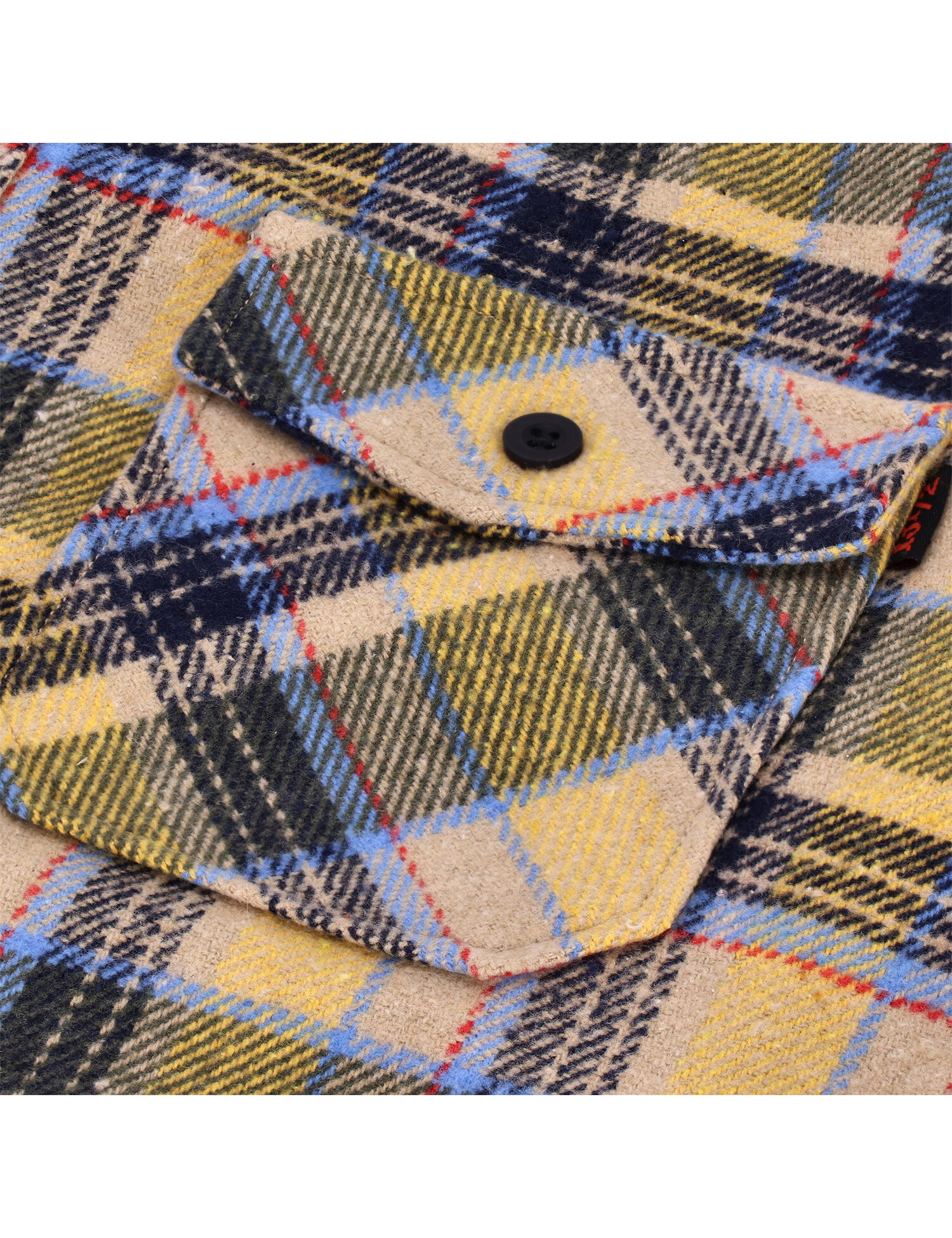 13 and a half Steel flannel yellow