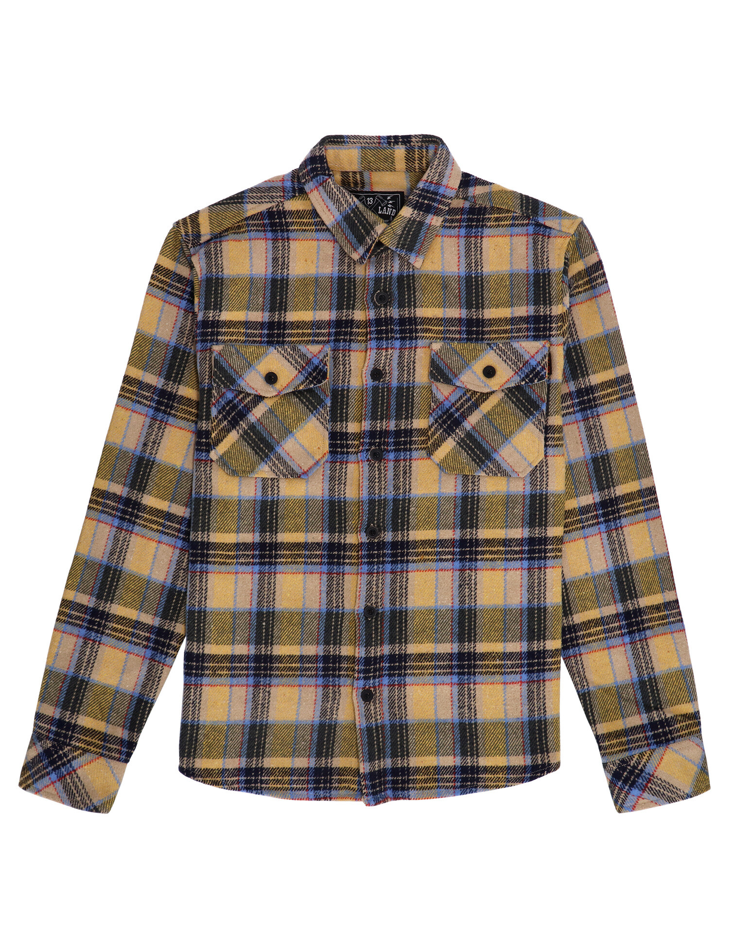 13 and a half Steel flannel yellow