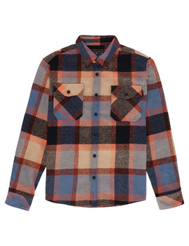 13 and a half Steel flannel oxblood
