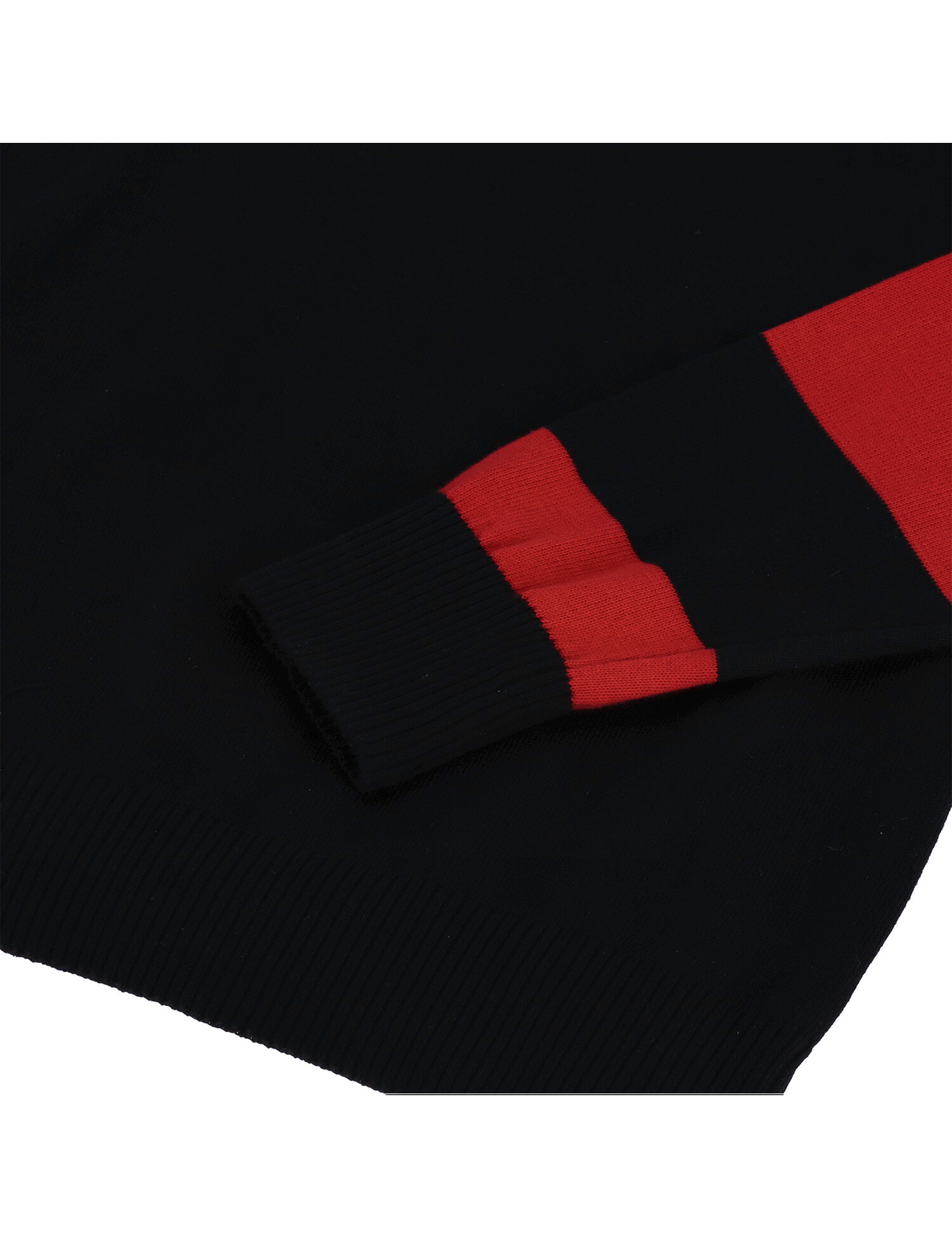 13 and a half 13 1/2 Outlaw half-zip sweater black/red