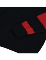 13 and a half 13 1/2 Outlaw half-zip sweater black/red