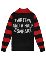 13 and a half 13 1/2 Outlaw half-zip sweater black/red
