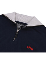 13 and a half 13 1/2 Outlaw half-zip sweater black/red - Copy