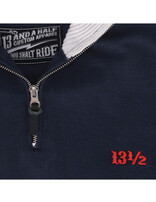 13 and a half 13 1/2 Outlaw half-zip sweater black/red - Copy