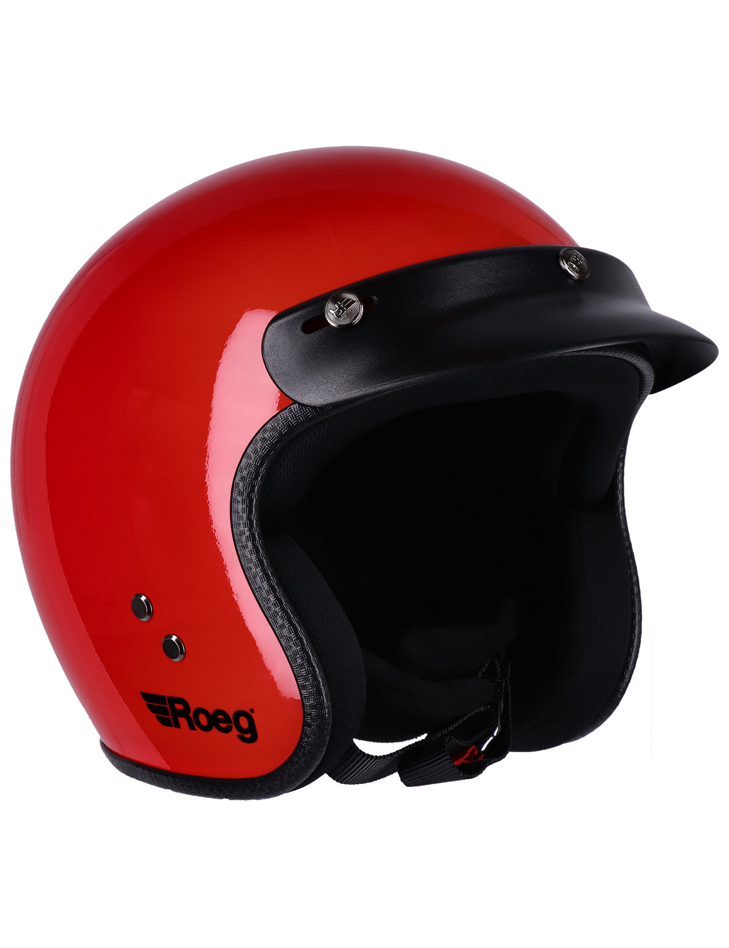Roeg JETT helmet flaming red gloss