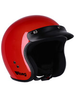 Roeg JETT helmet flaming red gloss