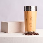 Dzukou Dzukou Ziro Valley - RVS Koffiemok To Go - Thermos Koffie Reismok - Koffie Reismok - Bamboe Koffiemok - 450 ml