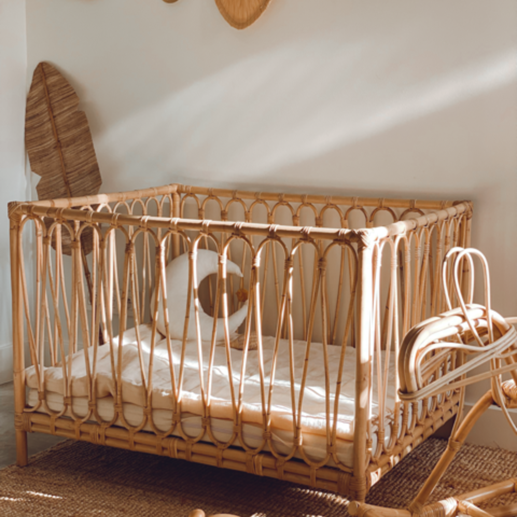 Studio Feliz parc bébé en rotin
