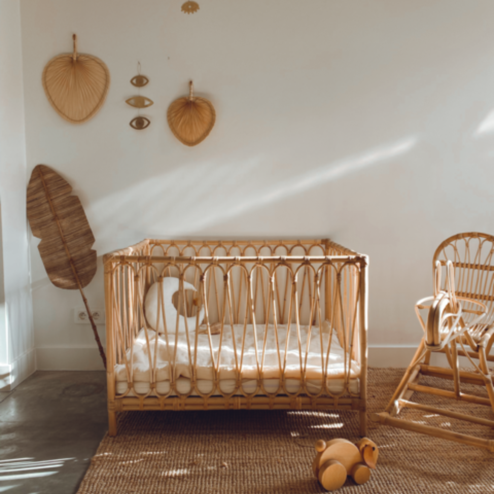 Studio Feliz parc bébé en rotin