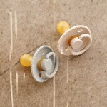 Frigg Pacifiers Rope cream & sage T1   |  2 PACK