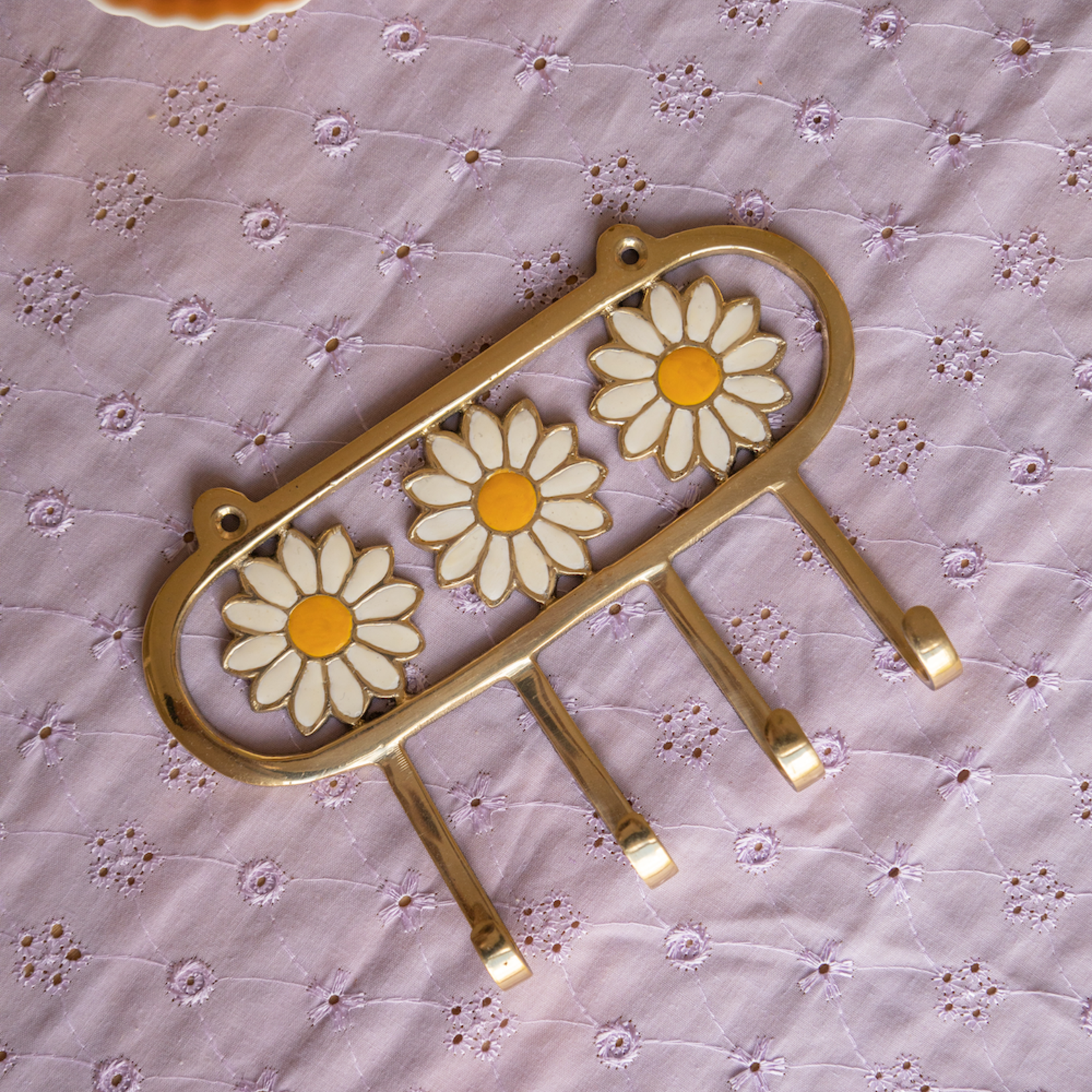 Wandhaken daisy enamel