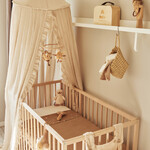 Jollein Mosquito net ruffle nougat