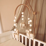 Little Loua Handmade baby mobile elephant