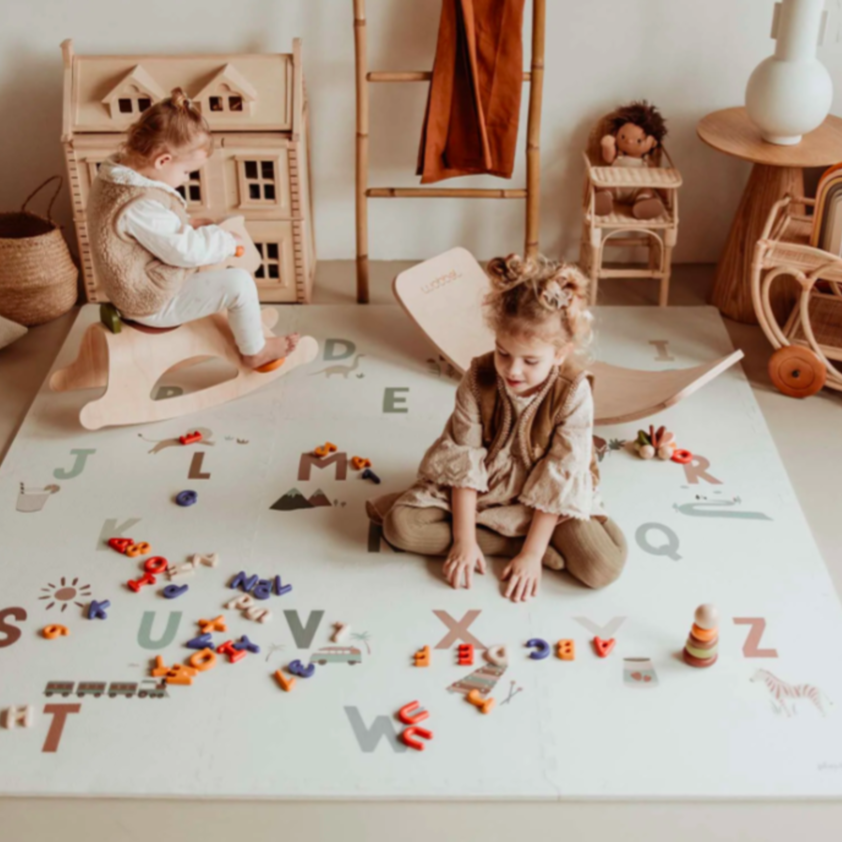 Play & Go Puzzlemat alphabet/terrazzo