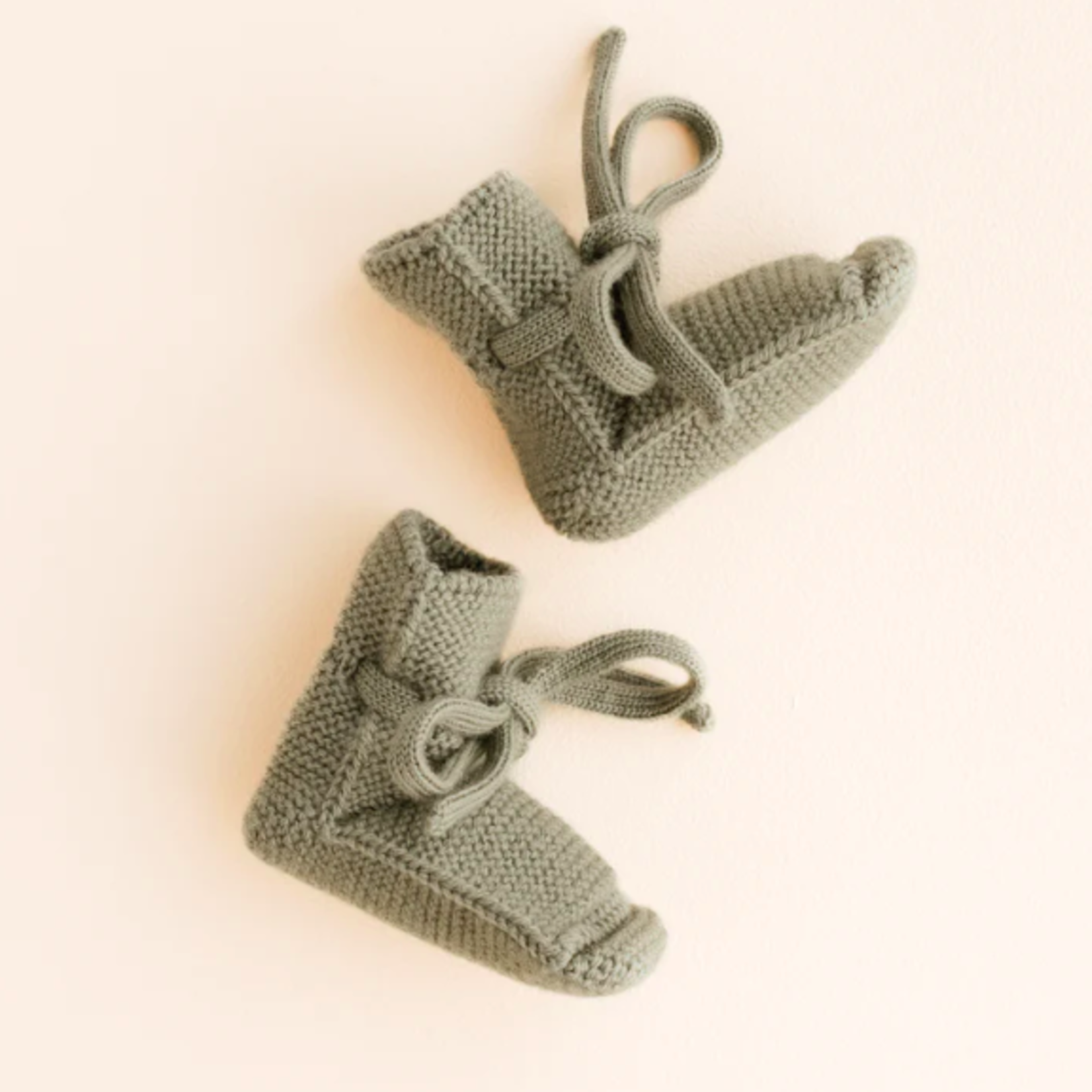 Hvid Hvid baby booties artichoke