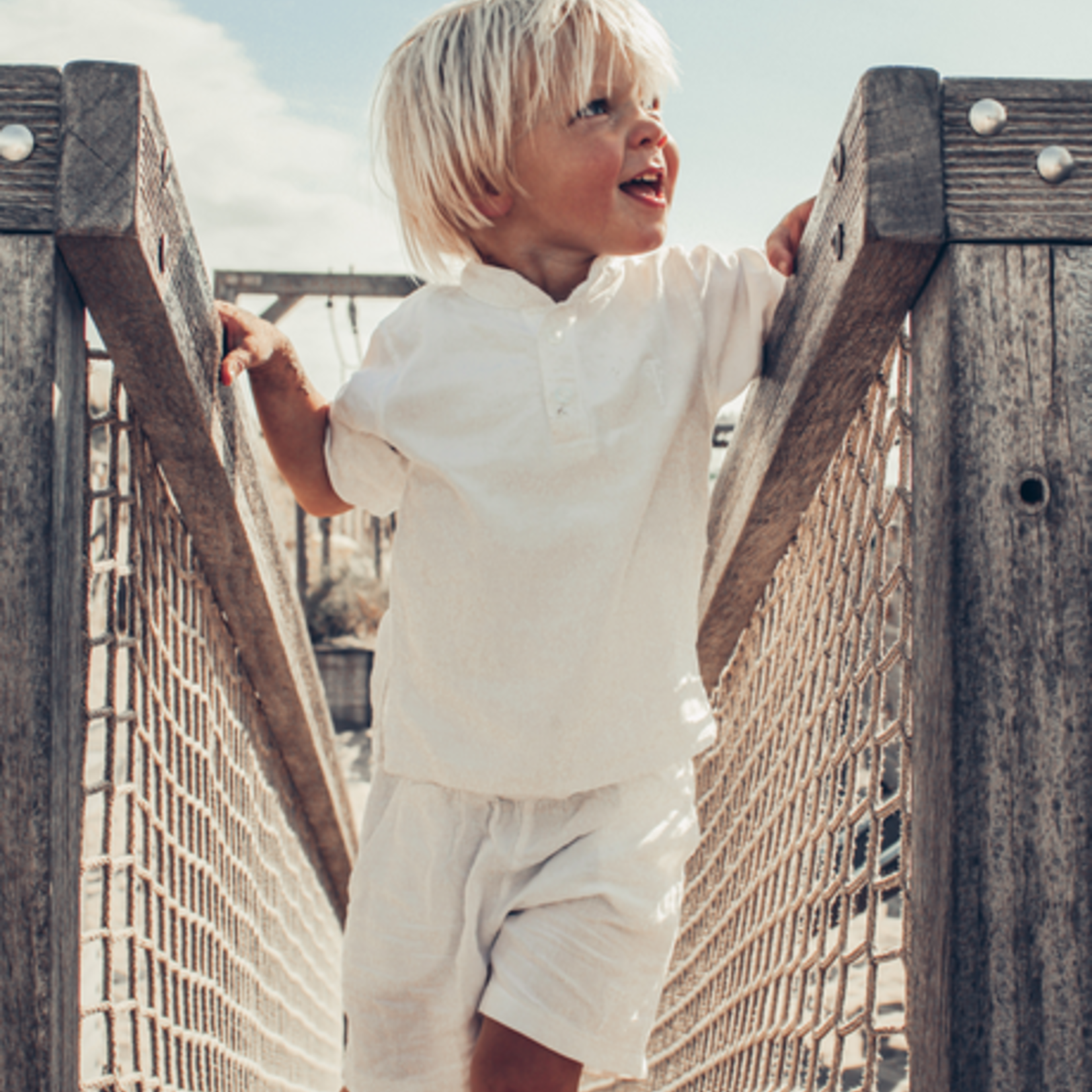 Two you label Leo linen blouse white