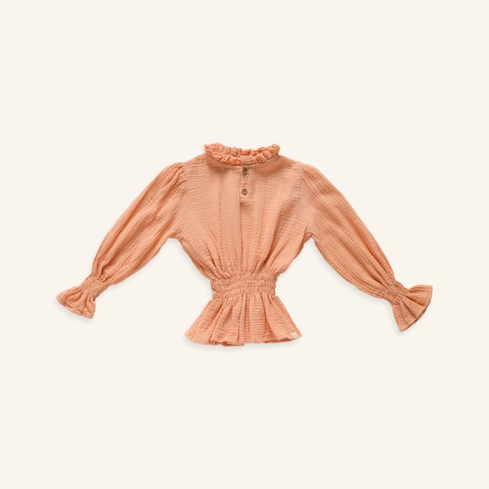 Lou blouse orange mousseline
